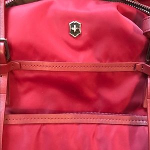 Red Victorinox laptop backpack